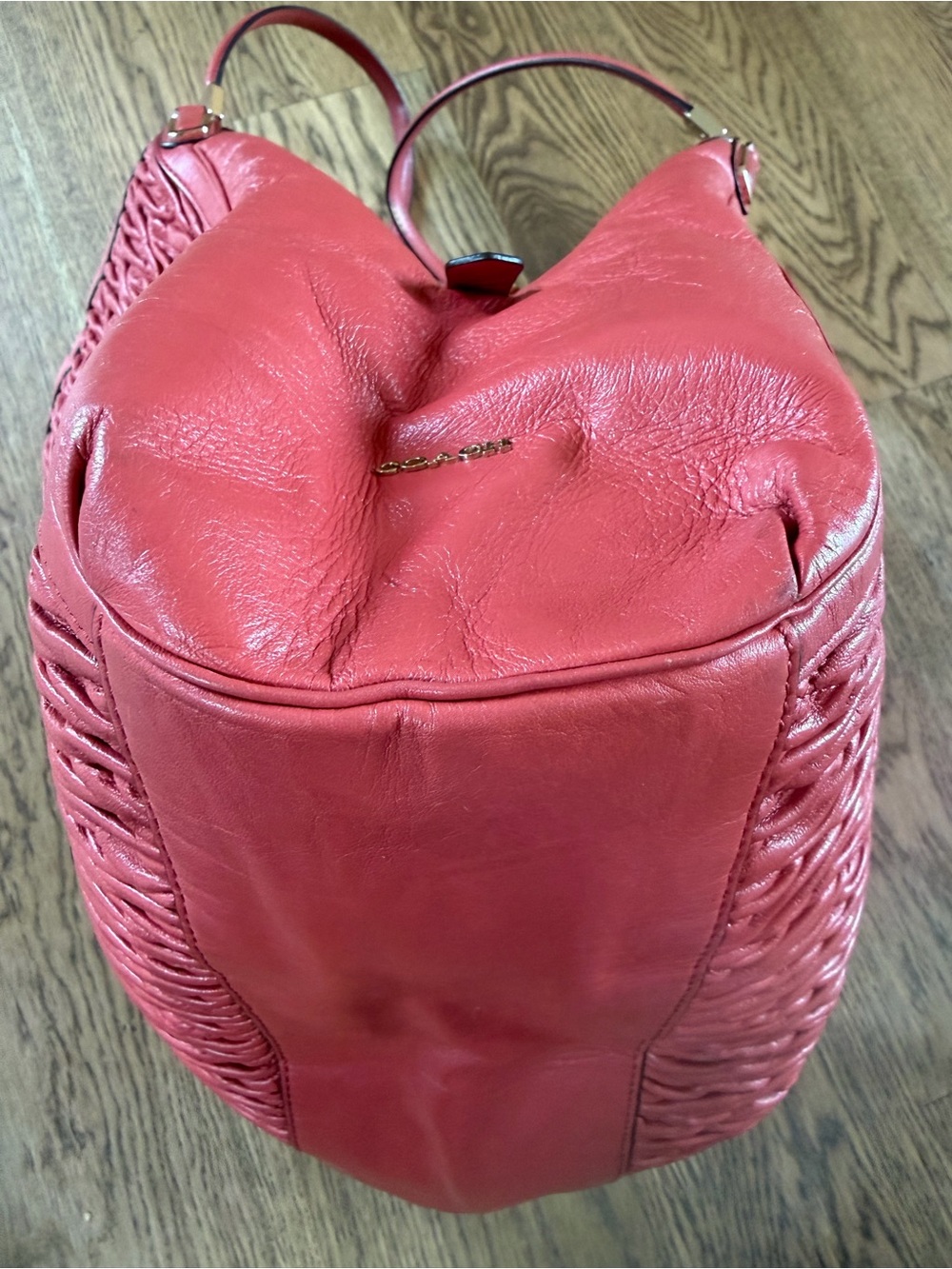COACH Madison Phoebe Shoulder Bag in Gathered Twist Leather - Picture 8 of 9